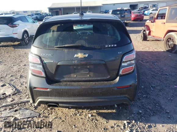 2017 Chevrolet Sonic LT with VIN 1G1JD6SH3H4140295, listed as a Copart auction lot 88450865 with 124,117 mi miles and Salvage Title. Bid and sale history available at carsss.com. Image 6.