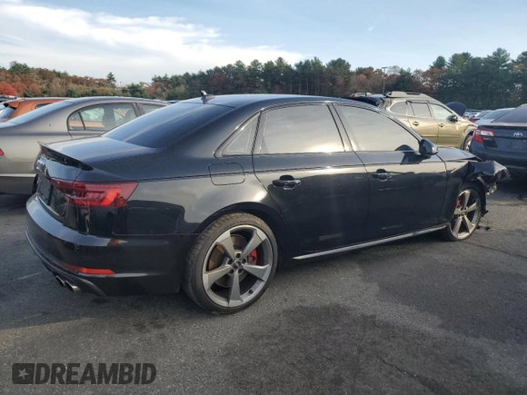 2019 Audi S4 Premium Plus with VIN WAUB4AF4XKA003043, listed as a Copart auction lot 78053854 with 30,340 mi miles and Salvage Title. Bid and sale history available at carsss.com. Image 3.