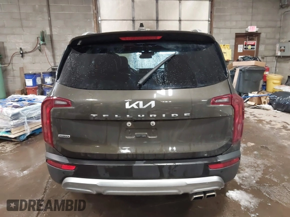 2022 Kia Telluride S with VIN 5XYP6DHC4NG200609, listed as a IAAI auction lot 41595189 with 54,189 mi miles and . Bid and sale history available at DreamBid. Image 16.