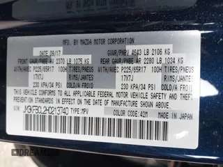 2017 Mazda CX-5 Touring with VIN JM3KFBCL2H0213740, listed as a IAAI auction lot 42165094 with 112,240 mi miles and . Bid and sale history available at DreamBid. Image 9.