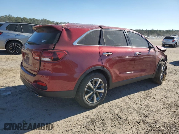 2020 Kia Sorento LX V6 with VIN 5XYPG4A59LG671550, listed as a Copart auction lot 88703985 with Not Provided miles and Salvage Title. Bid and sale history available at carsss.com. Image 3.