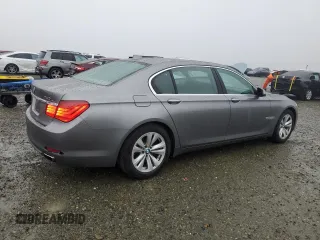 2012 BMW 7 Series 740Li with VIN WBAKB4C58CC576436, listed as a Copart auction lot 41396655 with 117,605 mi miles and Salvage title. Bid and sale history available at DreamBid. Image 3.