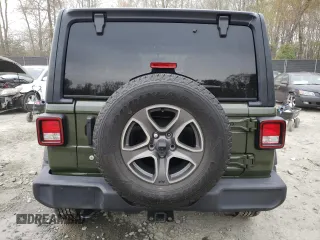 2021 Jeep Wrangler Unlimited Sport S с VIN 1C4HJXDG0MW687032, выставлен на аукционе Copart как лот 52653385 с пробегом 45 642 миль миль и Списание • Salvage title. История ставок и продаж доступна на DreamBid. Изображение 6.