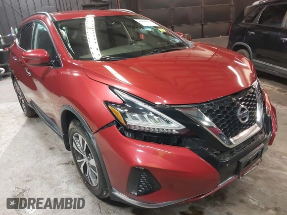 2019 Nissan Murano S with VIN 5N1AZ2MSXKN138342, listed as a IAAI auction lot 41684316 with 91,861 mi miles. Bid and sale history available at carsss.com. Image 1.