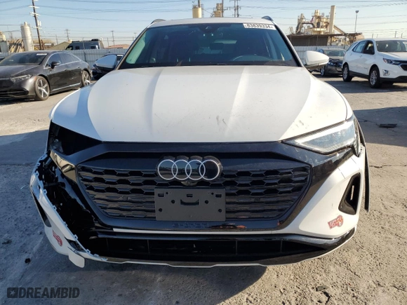 2024 Audi Q8 e-tron Premium Plus with VIN WA15AAGE4RB049434, listed as a Copart auction lot 83839334 with 7,236 mi miles and Salvage Title. Bid and sale history available at carsss.com. Image 5.
