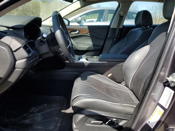 2021 Acura TLX w/Advance Package with VIN 19UUB5F66MA001711, listed as a Copart auction lot 53672155 with 12,151 mi miles and Salvage Title. Bid and sale history available at carsss.com. Image 7.