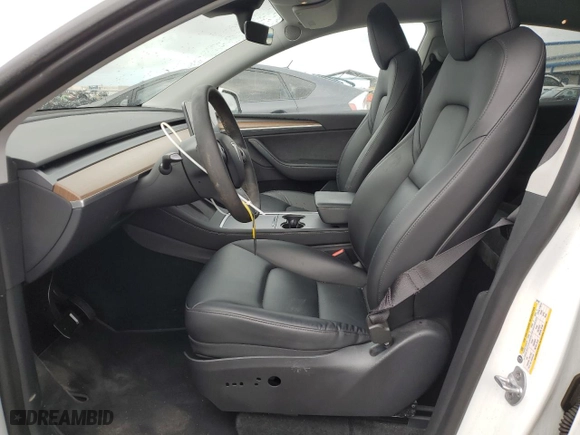 2023 Tesla Model Y Long Range with VIN 7SAYGDEE8PA069783, listed as a Copart auction lot 44635395 with 34,823 mi miles and Salvage Title. Bid and sale history available at carsss.com. Image 7.