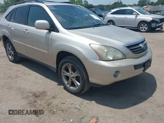 2006 Lexus RX 400h with VIN JTJHW31U462005605, listed as a IAAI auction lot 42601851 with 349,244 mi miles and . Bid and sale history available at DreamBid. Image 1.