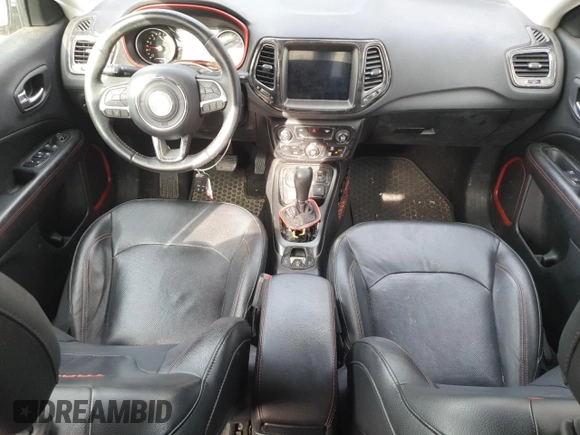 2018 Jeep Compass Trailhawk with VIN 3C4NJDDB9JT337597, listed as a Copart auction lot 86314244 with 88,873 mi miles and Salvage Title. Bid and sale history available at carsss.com. Image 8.