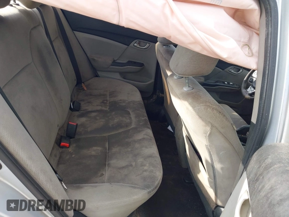 2013 Honda Civic LX with VIN 2HGFB2F57DH541438, listed as a IAAI auction lot 42442852 with Not provided miles and . Bid and sale history available at DreamBid. Image 8.