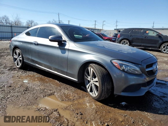 2017 Mercedes-Benz C 300 with VIN WDDWJ4JBXHF400662, listed as a Copart auction lot 48013025 with 118,623 mi miles and Clean Title. Bid and sale history available at carsss.com. Image 4.