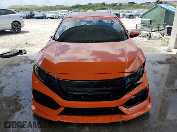 2019 Honda Civic LX with VIN 19XFC2F66KE039629, listed as a Copart auction lot 53804395 with 85,589 mi miles and Non Repairable. Bid and sale history available at DreamBid. Image 5.