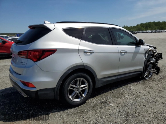 2017 Hyundai Santa Fe 2.4L with VIN 5XYZUDLB0HG415521, listed as a Copart auction lot 53700065 with 39,754 mi miles and Salvage title. Bid and sale history available at DreamBid. Image 3.