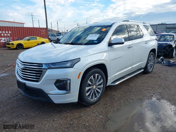 2023 Chevrolet Traverse Premier with VIN 1GNERKKW9PJ177893, listed as a IAAI auction lot 41262583 with 35,470 mi miles. Bid and sale history available at carsss.com. Image 18.