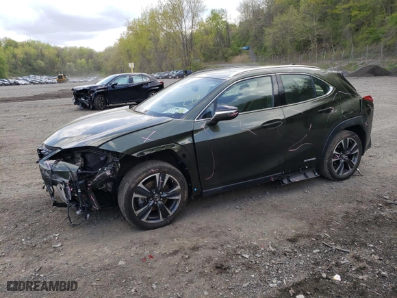 2021 Lexus UX with VIN JTHP9JBH9M2038333, listed as a Copart auction lot 49691733 with 26,074 mi miles. Bid and sale history available at carsss.com. Image 1.