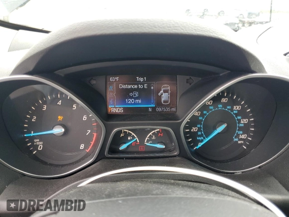 2016 Ford Escape SE with VIN 1FMCU9GX5GUB02417, listed as a Copart auction lot 51762985 with 97,535 mi miles and Salvage Title. Bid and sale history available at DreamBid. Image 9.