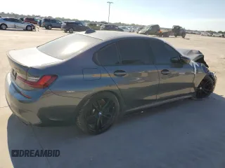 2022 BMW 3 Series M340i with VIN 3MW5U7J07N8C42022, listed as a Copart auction lot 70866414 with 0 mi miles and Salvage Title. Bid and sale history available at carsss.com. Image 3.