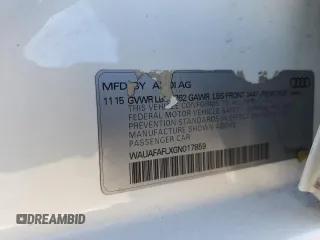 2016 Audi A4 Premium with VIN WAUAFAFLXGN017859, listed as a Copart auction lot 89310785 with 108,113 mi miles and Salvage Title. Bid and sale history available at carsss.com. Image 13.