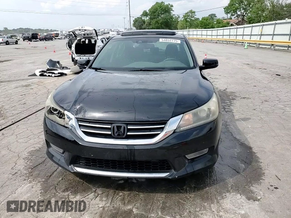 2013 Honda Accord EX-L with VIN 1HGCR2F83DA153517, listed as a Copart auction lot 54852775 with 239,223 mi miles and Salvage Title. Bid and sale history available at DreamBid. Image 13.