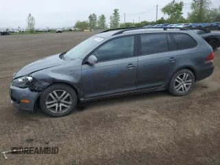 2014 Volkswagen Jetta TDI w/Sunroof & Nav with VIN 3VWPL7AJ9EM606520, listed as a Copart auction lot 57146195 with 187,965 mi miles and Salvage title. Bid and sale history available at DreamBid. Image 1.