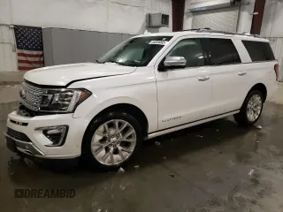2019 Ford Expedition Max Platinum z VIN 1FMJK1MT7KEA17405, wystawiony jako Copart lot #44035065 z przebiegiem 106 456 mil mil oraz Szkoda całkowita • Salvage title. Historia ofert i sprzedaży dostępna na DreamBid. Obrazek 1.