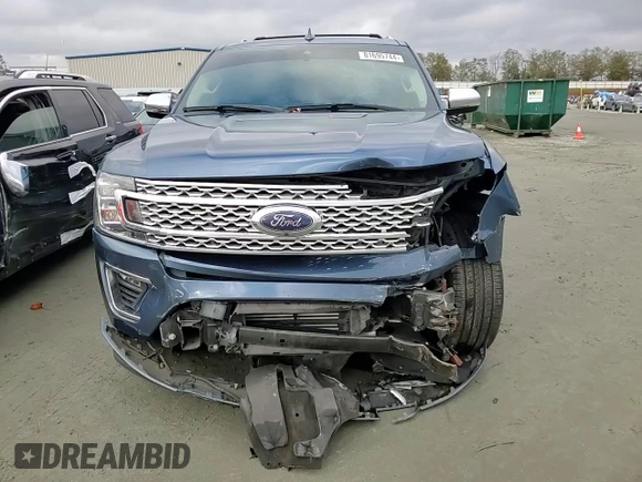 2020 Ford Expedition Platinum с VIN 1FMJU1LT6LEA09759, выставлен на аукционе Copart как лот 81695744 с пробегом 74 387 миль миль и Списание • Salvage title. История ставок и продаж доступна на DreamBid. Изображение 12.