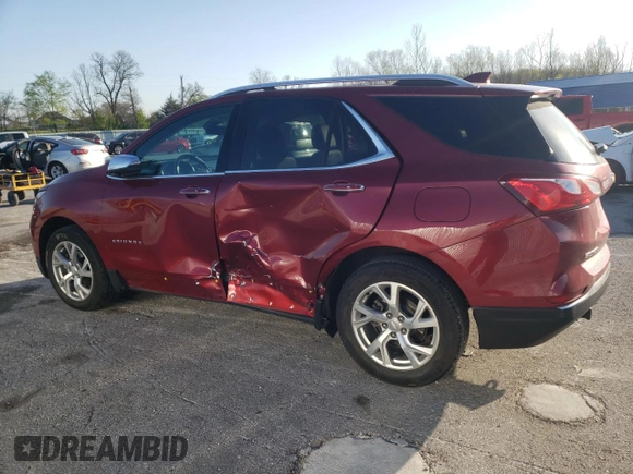 2018 Chevrolet Equinox Premier with VIN 3GNAXMEV2JS564813, listed as a Copart auction lot 52710195 with 70,042 mi miles and Salvage Title. Bid and sale history available at carsss.com. Image 2.
