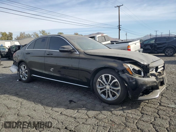 2017 Mercedes-Benz C 300 with VIN 55SWF4JB0HU191947, listed as a Copart auction lot 75603624 with 135,517 mi miles and Salvage title. Bid and sale history available at DreamBid. Image 4.