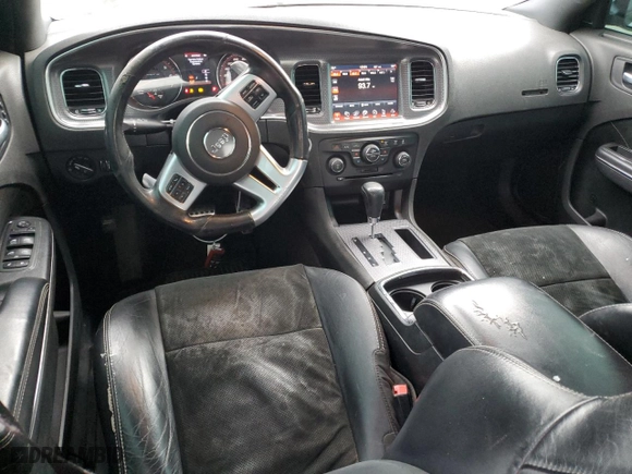 2012 Dodge Charger SRT8 with VIN 2C3CDXEJ6CH114987, listed as a Copart auction lot 87500795 with 165,176 mi miles and Salvage Title. Bid and sale history available at carsss.com. Image 8.
