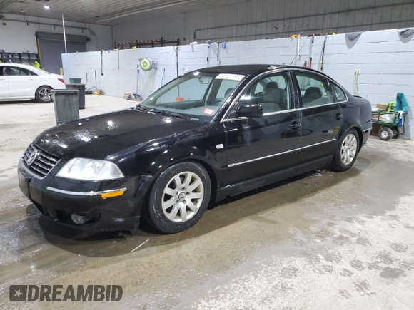 2003 Volkswagen Passat GLS z VIN WVWPD63B33P244885, wystawiony jako Copart lot #41471955 z przebiegiem 147 198 mil mil oraz Szkoda całkowita • Salvage title. Historia ofert i sprzedaży dostępna na DreamBid. Obrazek 1.