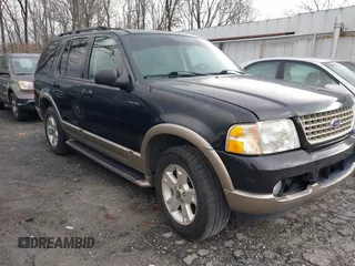 2003 Ford Explorer Eddie Bauer z VIN 1FMZU64K23ZA89964, wystawiony jako IAAI lot #41725562 z przebiegiem 150 910 mil mil oraz . Historia ofert i sprzedaży dostępna na DreamBid. Obrazek 1.