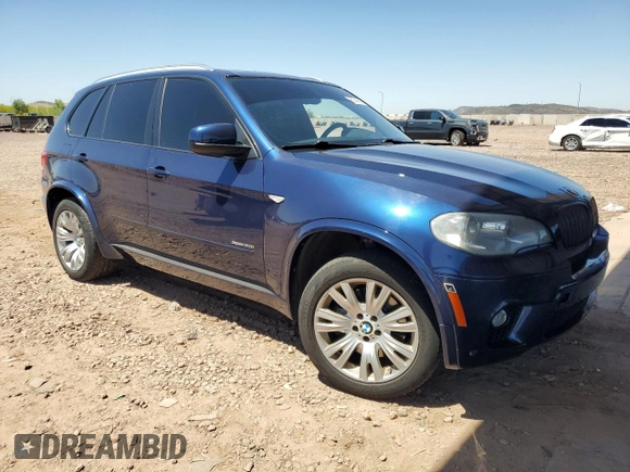 2013 BMW X5 xDrive50i with VIN 5UXZV8C50D0C14833, listed as a Copart auction lot 60749655 with 95,099 mi miles and Salvage title. Bid and sale history available at DreamBid. Image 4.