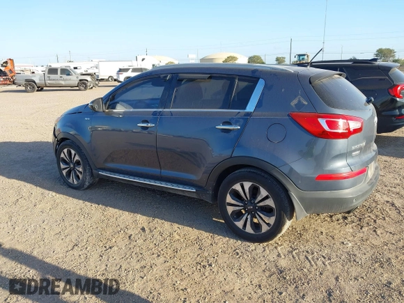 2013 Kia Sportage SX with VIN KNDPCCA60D7447693, listed as a IAAI auction lot 42025038 with Not Provided miles and . Bid and sale history available at carsss.com. Image 3.
