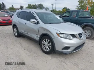 2016 Nissan Rogue SV with VIN KNMAT2MV8GP649804, listed as a IAAI auction lot 37808592 with 57,180 mi miles. Bid and sale history available at carsss.com. Image 1.
