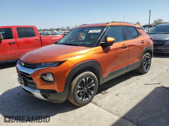2022 Chevrolet TrailBlazer LT with VIN KL79MRSL7NB137453, listed as a Copart auction lot 51932945 with 32,962 mi miles and Salvage Title. Bid and sale history available at DreamBid. Image 1.