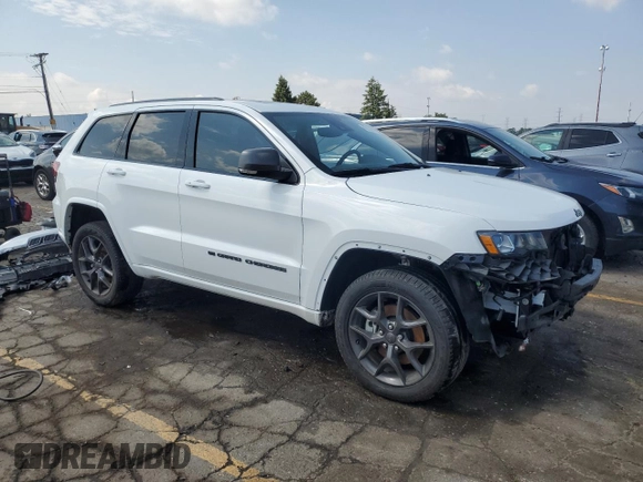 2021 Jeep Grand Cherokee Limited with VIN 1C4RJFBG1MC676253, listed as a Copart auction lot 60130405 with 24,150 mi miles and Salvage title. Bid and sale history available at DreamBid. Image 4.