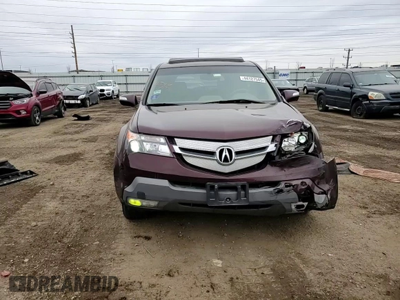 2009 Acura MDX Sport/Entertainment Pkg with VIN 2HNYD28869H503709, listed as a Copart auction lot 44127545 with 165,031 mi miles and Salvage Title. Bid and sale history available at carsss.com. Image 11.