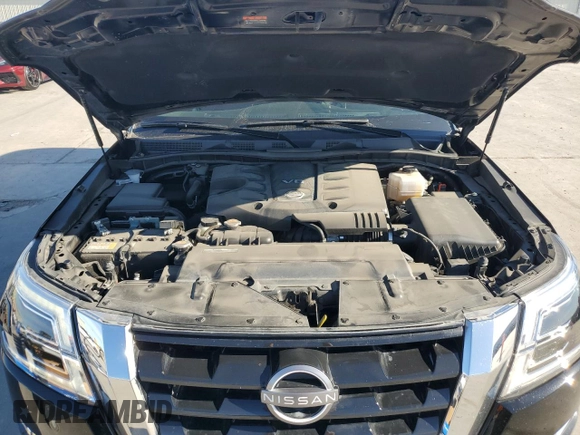 2023 Nissan Armada SV with VIN JN8AY2AD8P9693887, listed as a Copart auction lot 50410685 with 30,355 mi miles and Salvage title. Bid and sale history available at DreamBid. Image 13.