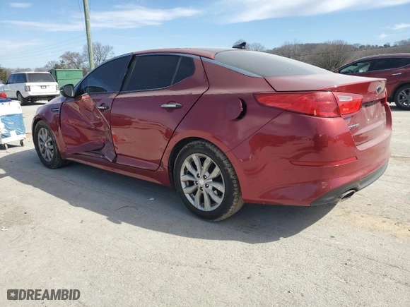 2014 Kia Optima EX with VIN 5XXGN4A76EG268432, listed as a Copart auction lot 46721375 with 116,857 mi miles and Salvage Title. Bid and sale history available at carsss.com. Image 2.