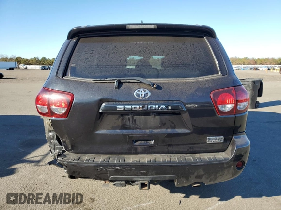 2018 Toyota Sequoia SR5 with VIN 5TDBY5G17JS160291, listed as a Copart auction lot 79465064 with 156,922 mi miles and Salvage Title. Bid and sale history available at carsss.com. Image 6.