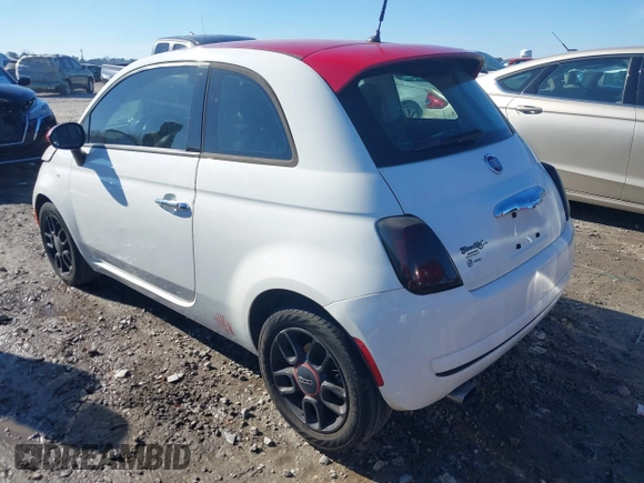 2015 FIAT 500 Pop with VIN 3C3CFFAR2FT612583, listed as a IAAI auction lot 41296112 with 176,364 mi miles. Bid and sale history available at carsss.com. Image 3.