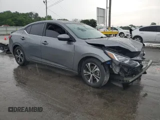 2021 Nissan Sentra SV with VIN 3N1AB8CV6MY222500, listed as a Copart auction lot 57531395 with 80,129 mi miles and Salvage title. Bid and sale history available at DreamBid. Image 4.