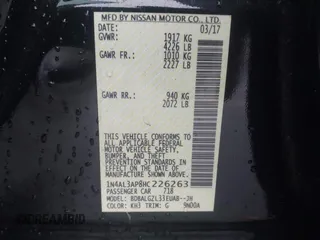2017 Nissan Altima S z VIN 1N4AL3AP8HC226263, wystawiony jako IAAI lot #41304326 z przebiegiem 150 556 mil mil oraz . Historia ofert i sprzedaży dostępna na DreamBid. Obrazek 9.