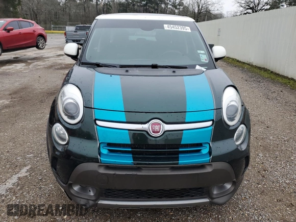 2014 FIAT 500L Trekking with VIN ZFBCFADH4EZ023773, listed as a Copart auction lot 45452395 with 90,375 mi miles and Salvage Title. Bid and sale history available at DreamBid. Image 5.