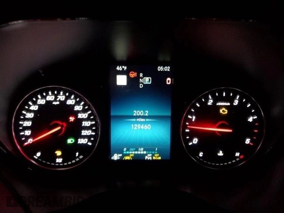 2020 Mercedes-Benz Sprinter with VIN W1Z4EGHY1LT031208, listed as a Copart auction lot 81883314 with 129,460 mi miles and Salvage Title. Bid and sale history available at DreamBid. Image 9.