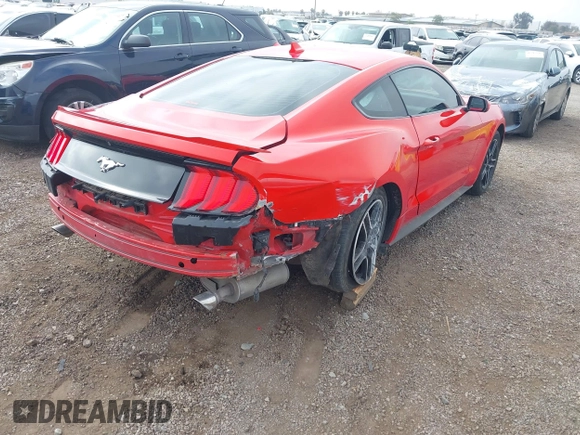 2021 Ford Mustang EcoBoost with VIN 1FA6P8TH0M5115847, listed as a IAAI auction lot 42221654 with 37,048 mi miles and . Bid and sale history available at DreamBid. Image 4.
