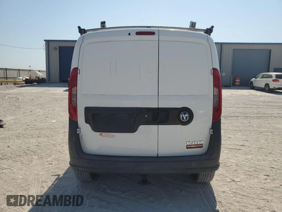 2017 Ram ProMaster City Cargo Van Tradesman with VIN ZFBERFAB3H6E11566, listed as a Copart auction lot 72975894 with 124,673 mi miles and Salvage Title. Bid and sale history available at carsss.com. Image 6.