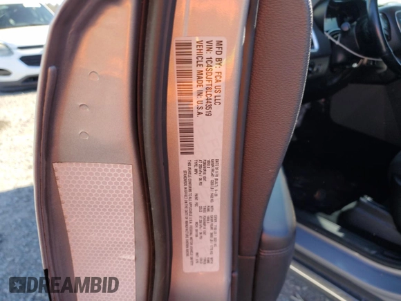 2020 Dodge Durango Pursuit with VIN 1C4SDJFT8LC443519, listed as a Copart auction lot 43204505 with 110,387 mi miles and Salvage title. Bid and sale history available at DreamBid. Image 13.