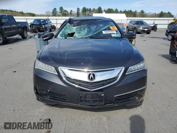 2015 Acura TLX V6 with VIN 19UUB2F36FA017785, listed as a Copart auction lot 55942425 with Not provided miles and Salvage title. Bid and sale history available at DreamBid. Image 5.