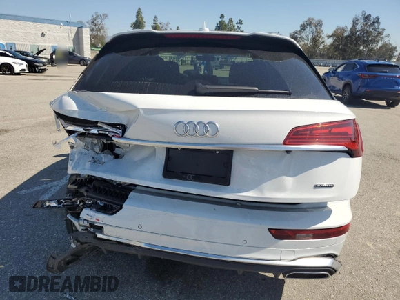 2023 Audi Q5 S line Premium with VIN WA1GAAFY5P2136566, listed as a Copart auction lot 49739365 with 29,014 mi miles and Salvage Title. Bid and sale history available at carsss.com. Image 6.